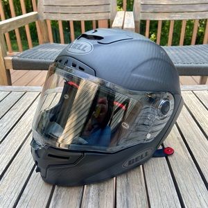 Bell Motorcycle Helmet Race Star Flex DLX matte black size small.